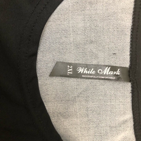 White Mark Size 2XL Black & White Scoop Neckline Dress - Picture 6 of 11
